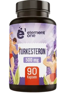 Turkesterone Ajuga Turkestanica Extrakt von Element One, Dose mit 90 Kapseln.